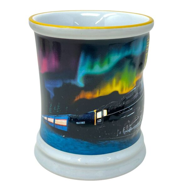 2023 Polar Express Ceramic Warner Bros Embossed 3D Christmas Coffee Hot Coco Mug - Picture 3 of 10